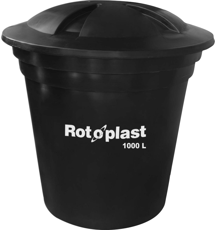 Tanque cónico Rotoplast 1000L SIN FONDO
